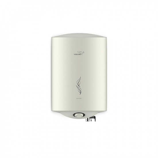 V-Guard Divino 5 Star Rated 10 Litre Storage Water Heater (Geyser) with Advanced 4 Level Safety, White