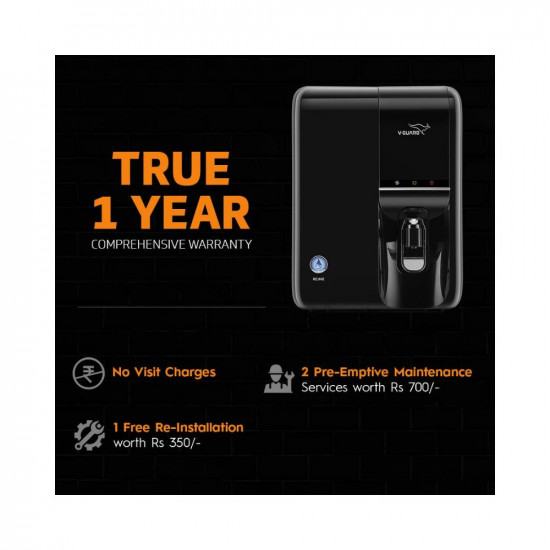V-Guard Rejive UV UF Water Purifier, Multi Stage Purification, Next Generation UV Quartz Glass Chamber & Advanced UF Membrane, 6.5 Litre, Blue Black (Not Suitable for tanker or borewell water)