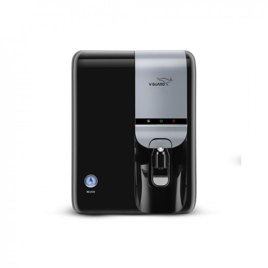 V-Guard Rejive Water Purifier RO UF Mineral  Alkaline 8 Stage Purification World-class RO  Advanced UF Membrane 1 Year Warranty Suitable for water with TDS up to 2000 ppm 65 Litre Blue Black