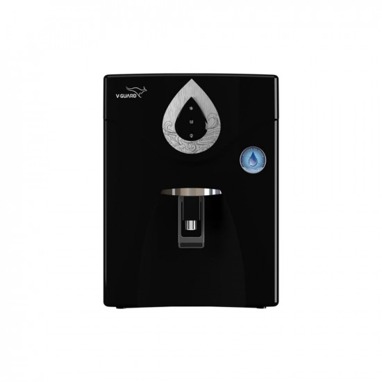 V-Guard Zenora RO UF Water Purifier | TDS up to 2000 ppm | 7 Stage Purification with World-class RO Membrane and Advanced UF Membrane | Free PAN India Installation & 1-Year | 7 Litre, Black