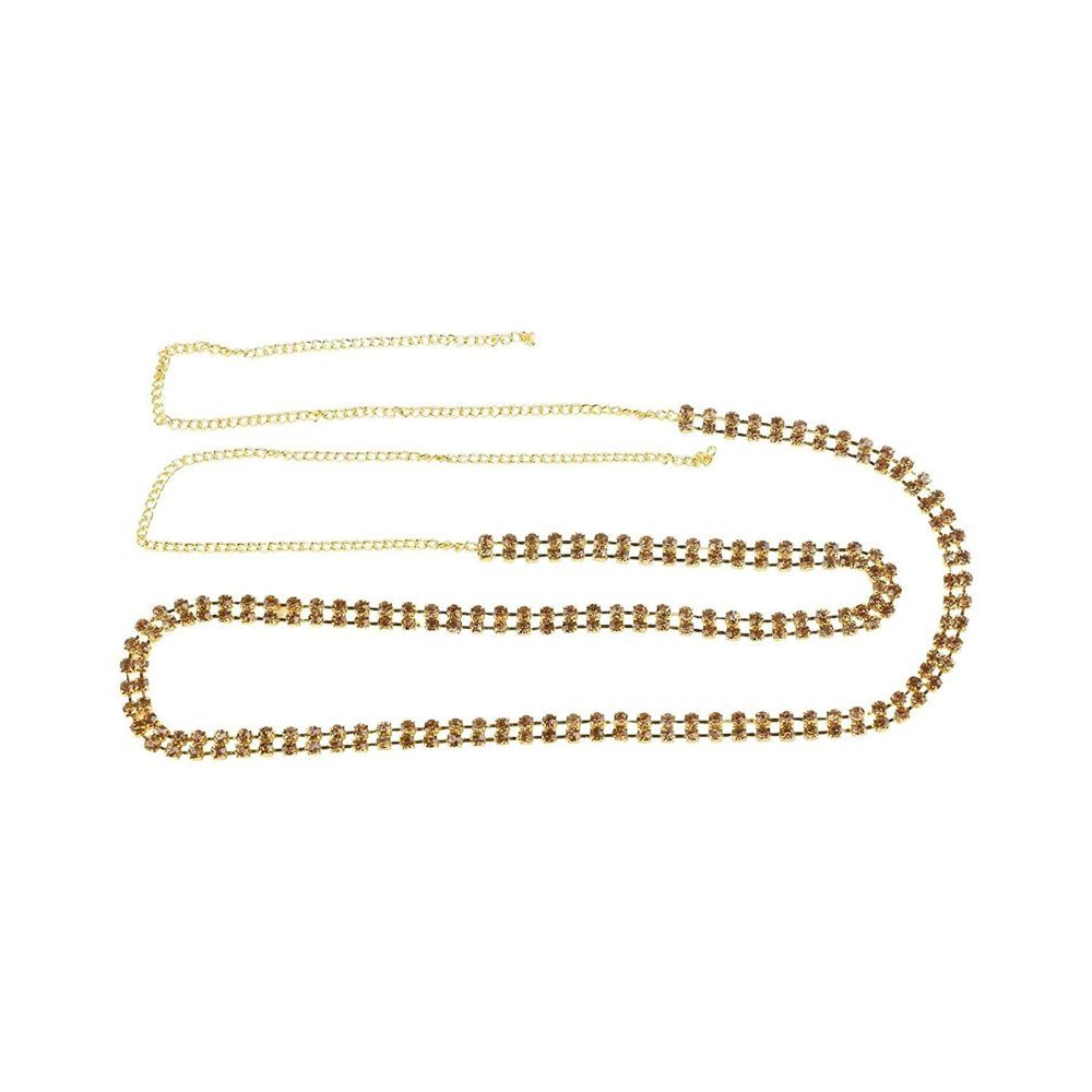 Vama Fashions Gold Plated Belly Body Hip Chain Traditional Kamarband Kamarpatta for Women & Ladies