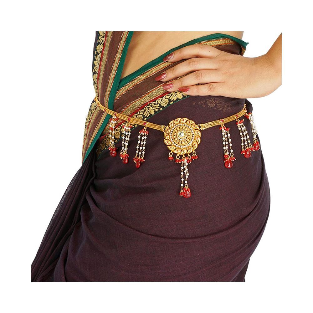 Vama Fashions Traditional Gold Plated Kamar Patta/KamarBand/Waist Belt.