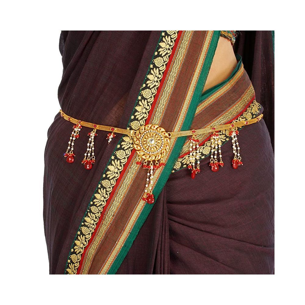Vama Fashions Traditional Gold Plated Kamar Patta/KamarBand/Waist Belt.