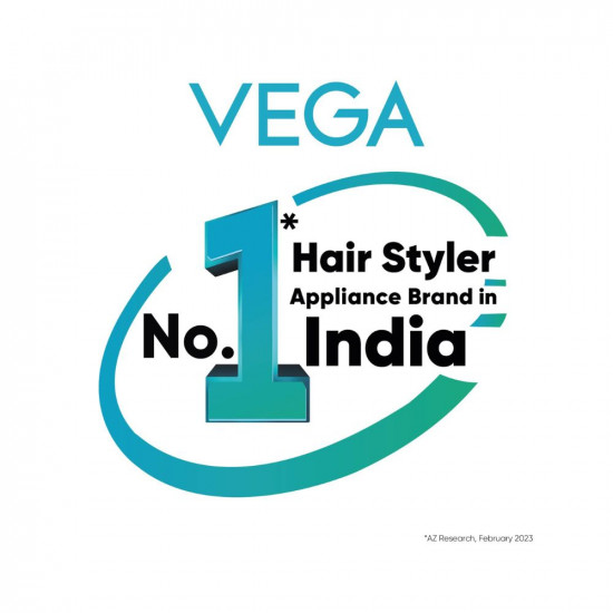 Vega 3 in 1 Hair Styler, (India's No.1* Hair Styler Appliance), Hair Straightener, Curler & Crimper, VHSCC-01, Black