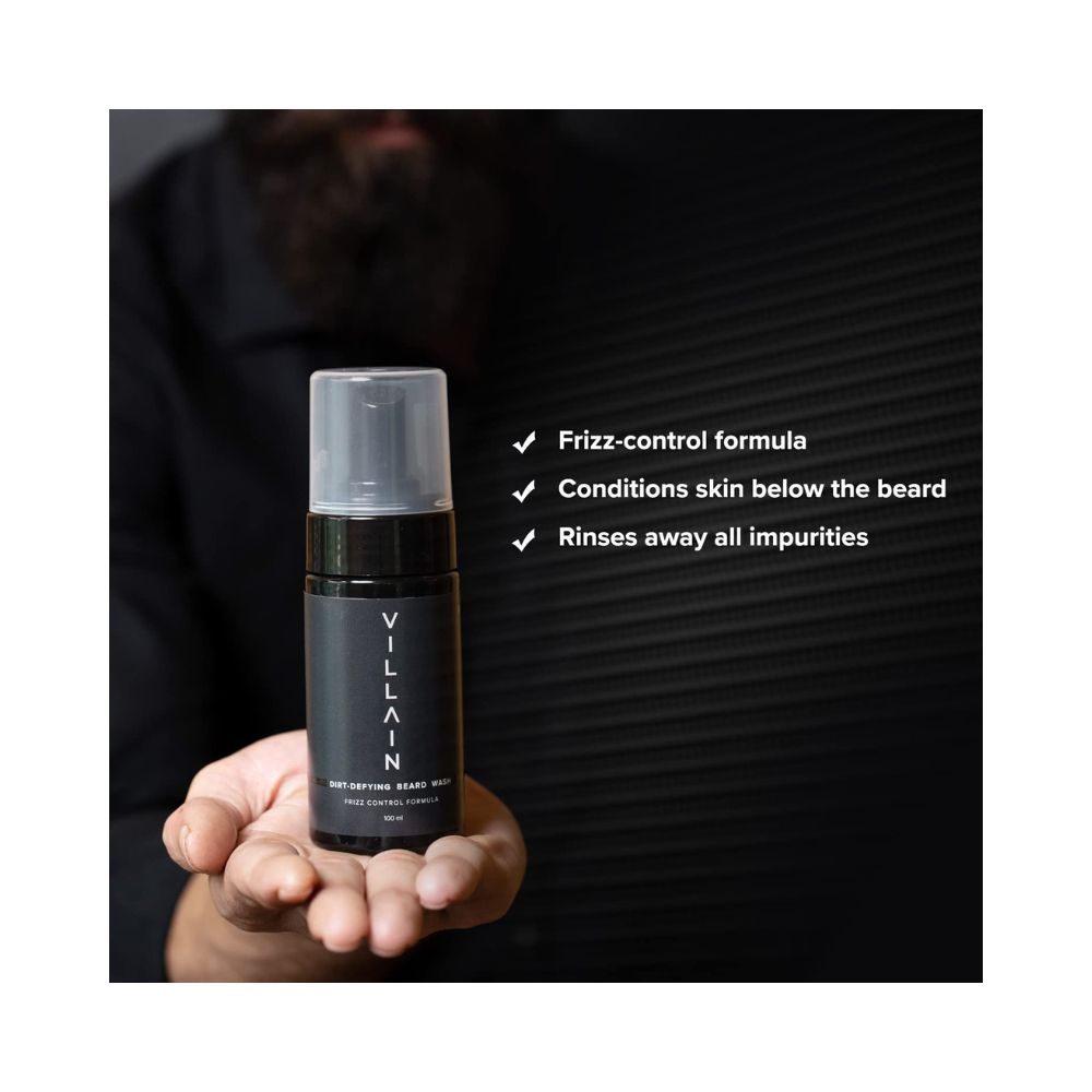 Villain Dirt-Defying Beard Wash for men - 100 ml | Active Cleansing