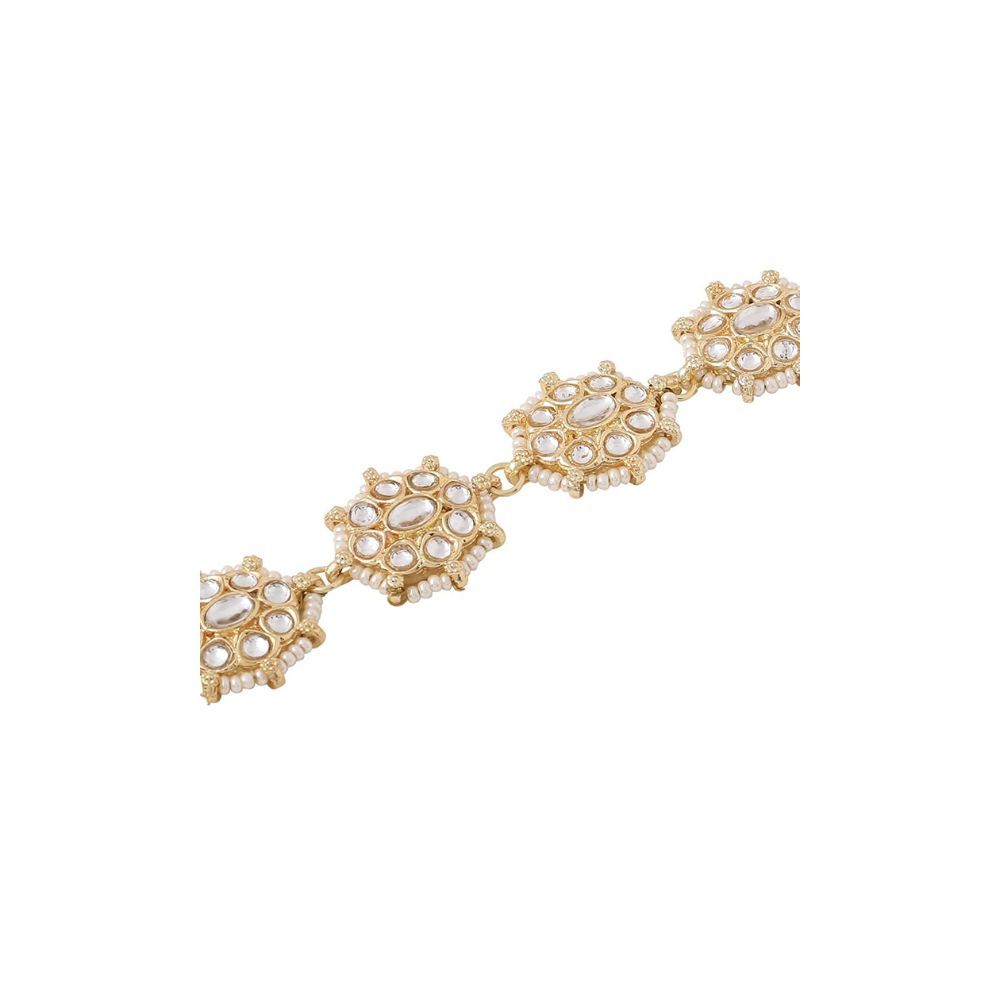 Viraasi Women Gold-Plated Kundan Matha Patti