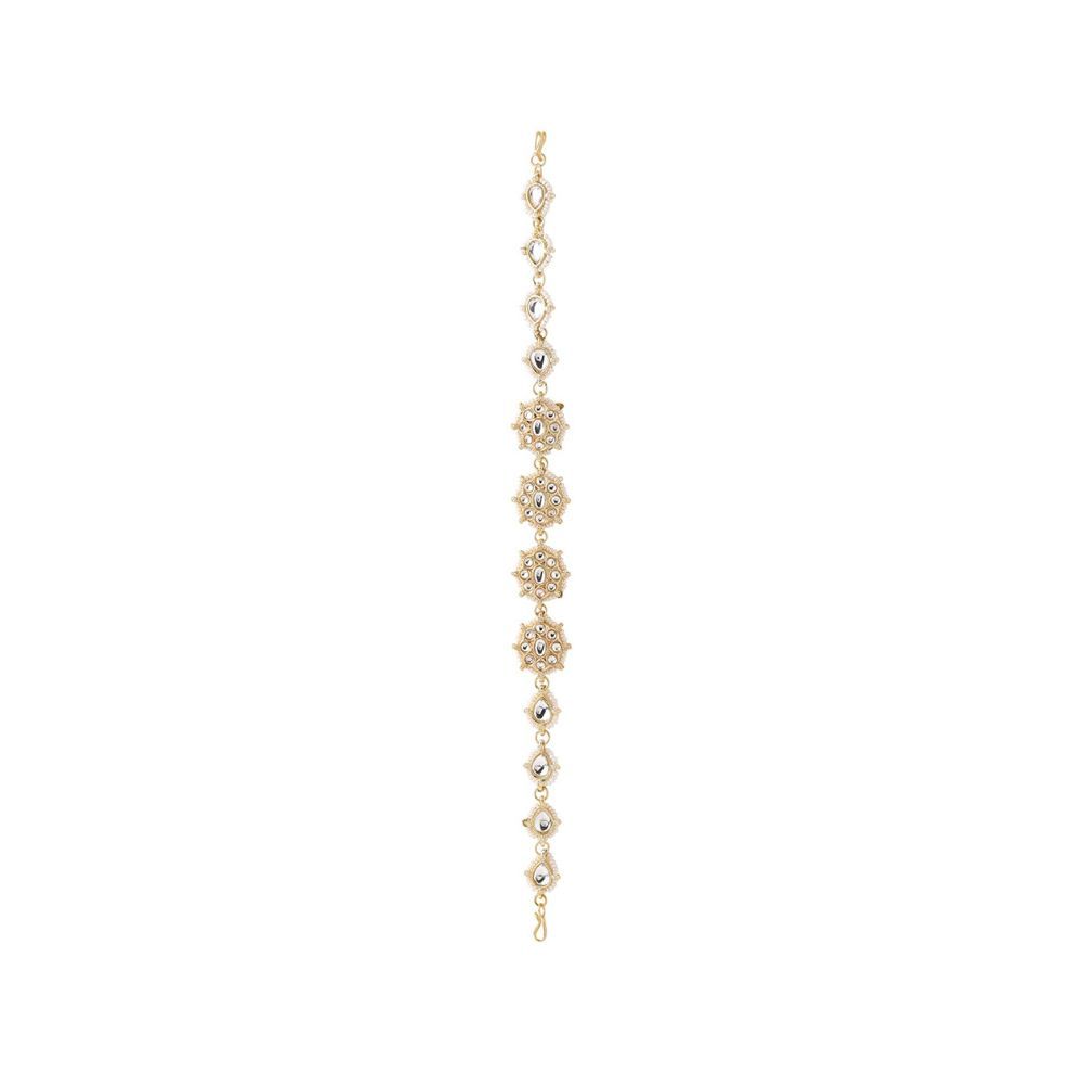 Viraasi Women Gold-Plated Kundan Matha Patti