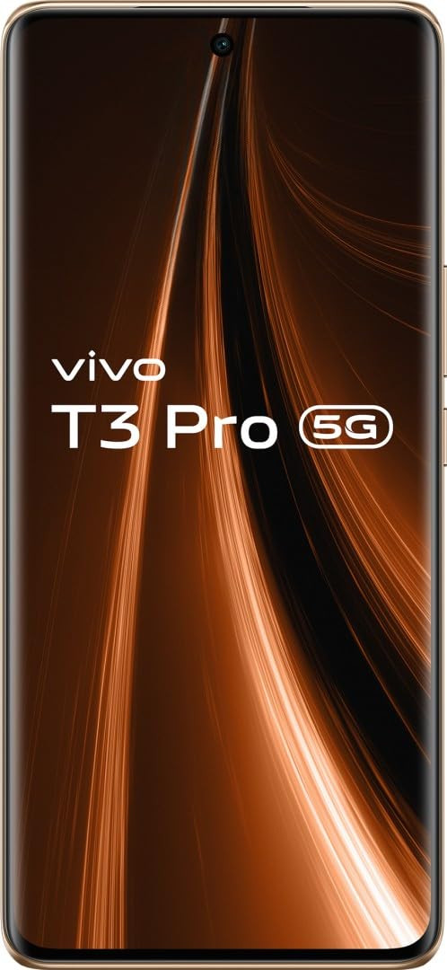 vivo T3 Pro 5G Sandstone Orange 8GB RAM 256GB Storage  Snapdragon 7 Gen 3 Processor  120Hz AMOLED Display  Dual Nano-SIM  5500mAh Battery