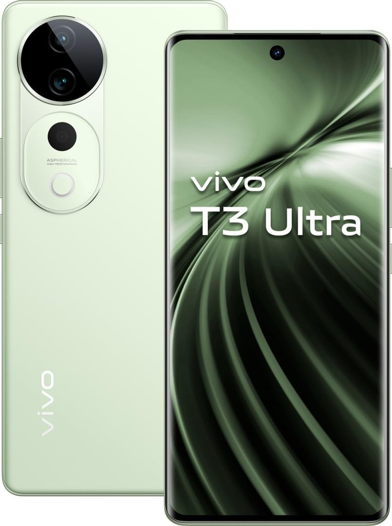 vivo T3 Ultra 5G Frost Green 8GB RAM 256GB Storage  MediaTek Dimensity 9200 Processor  AMOLED Display  Dual SIM  5500mAh Battery