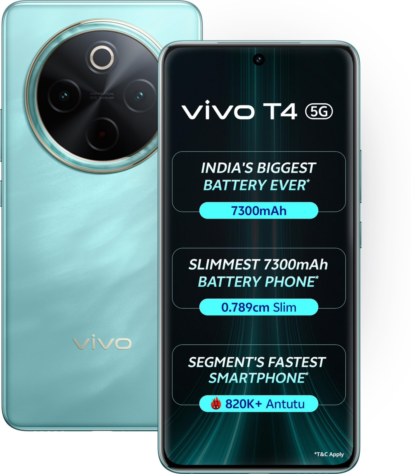 VIVO T4 5G Emerald Blaze 8GB RAM128GB Storage