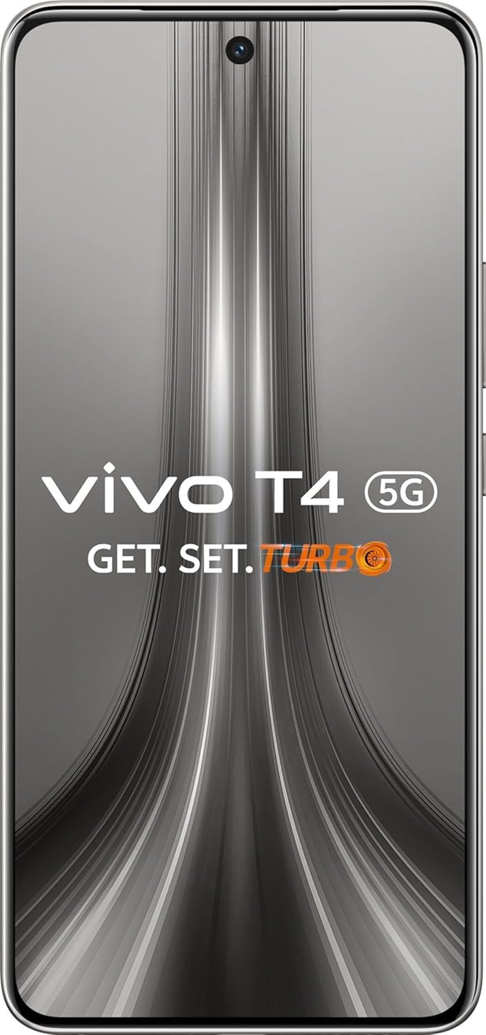 VIVO T4 5G Phantom Grey 8GB RAM256GB Storage  Snapdragon 7s Gen 3  120Hz Quad-Curved AMOLED  7300mAh90W Fast Charge  50MP Sony OIS Camera  Military Grade Build  AI Photo Enhance  AI Erase