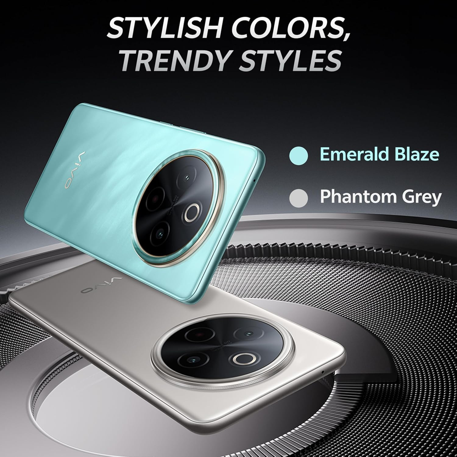 VIVO T4 5G Phantom Grey 8GB RAM256GB Storage  Snapdragon 7s Gen 3  120Hz Quad-Curved AMOLED  7300mAh90W Fast Charge  50MP Sony OIS Camera  Military Grade Build  AI Photo Enhance  AI Erase