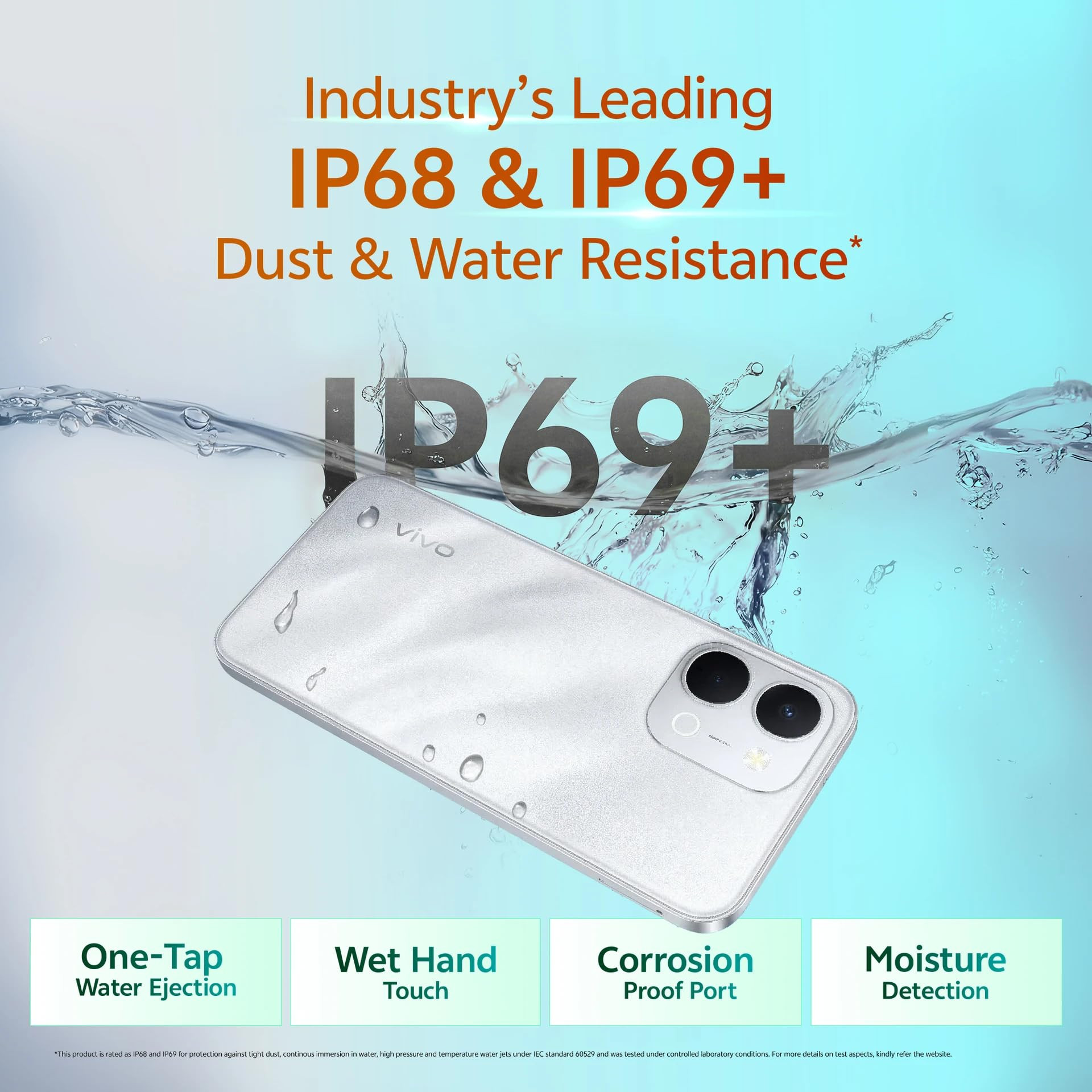 vivo T5X 5G Star Silver 8GB RAM 128GB Storage 7200mAh Battery 50MP Dual Camera 32MP Selfie Camera 676 FHD 120Hz Display Dimensity 7400 Turbo Processor