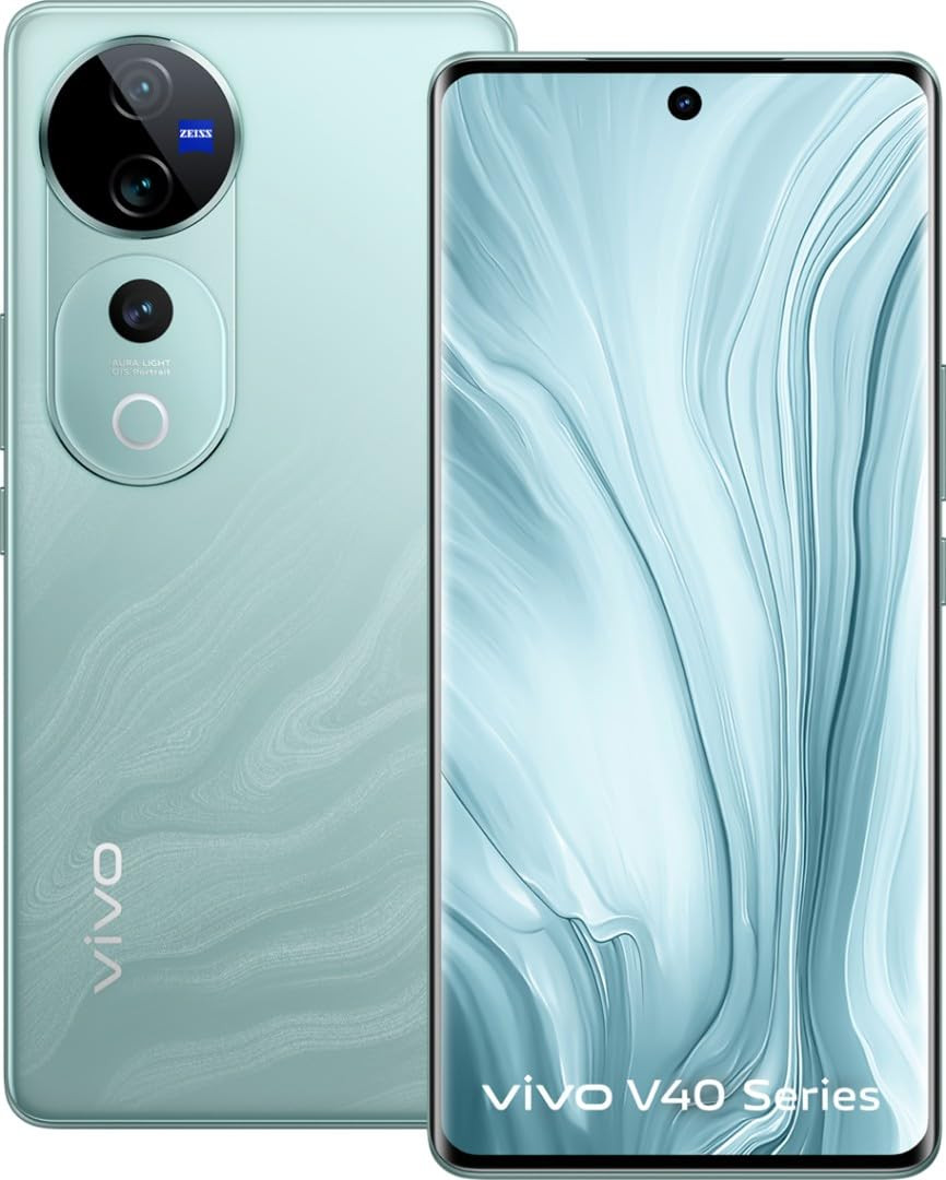 vivo V40 Pro 5G Blue 8GB RAM 256GB Storage  Mediatek Dimensity 9200 Processor  AMOLED Display  Dual Nano-SIM  5500mAh Battery