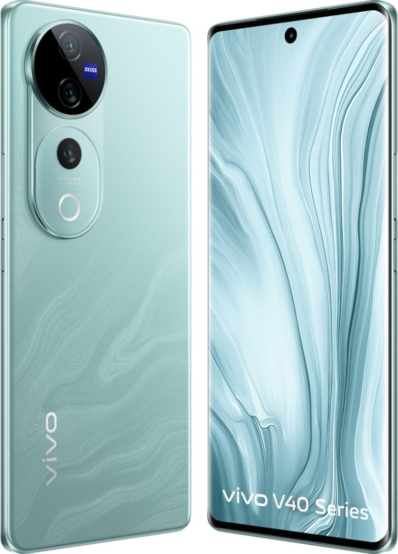 vivo V40 Pro 5G Blue 8GB RAM 256GB Storage  Mediatek Dimensity 9200 Processor  AMOLED Display  Dual Nano-SIM  5500mAh Battery