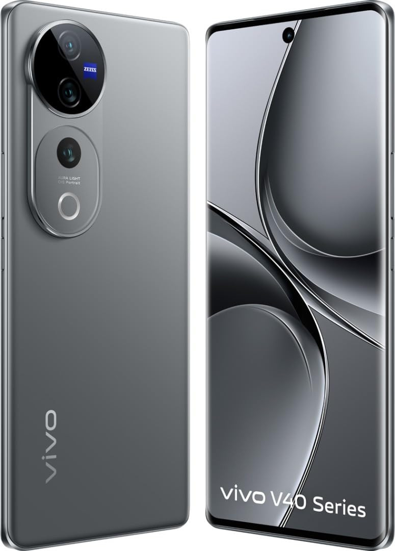 vivo V40 Pro 5G Titanium Grey 8GB RAM 256GB Storage  Mediatek Dimensity 9200 Processor  AMOLED Display  Dual Nano-SIM  5500mAh Battery