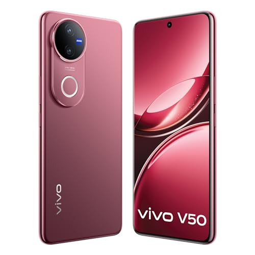 Vivo V50 5G Rose Red 8GB RAM 128GB Storage with No Cost EMIAdditional Exchange Offers
