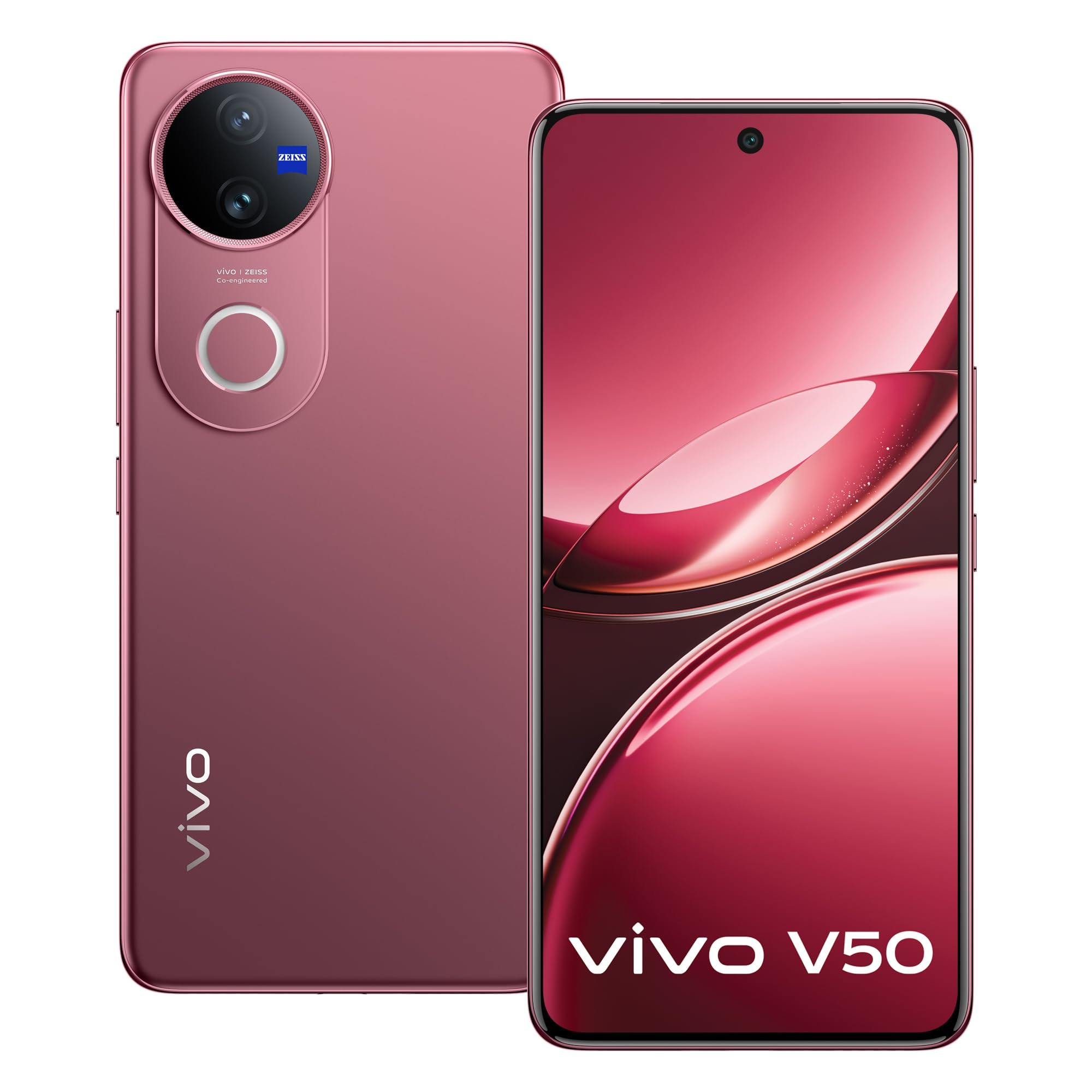 Vivo V50 5G Rose Red 8GB RAM 128GB Storage with No Cost EMIAdditional Exchange Offers
