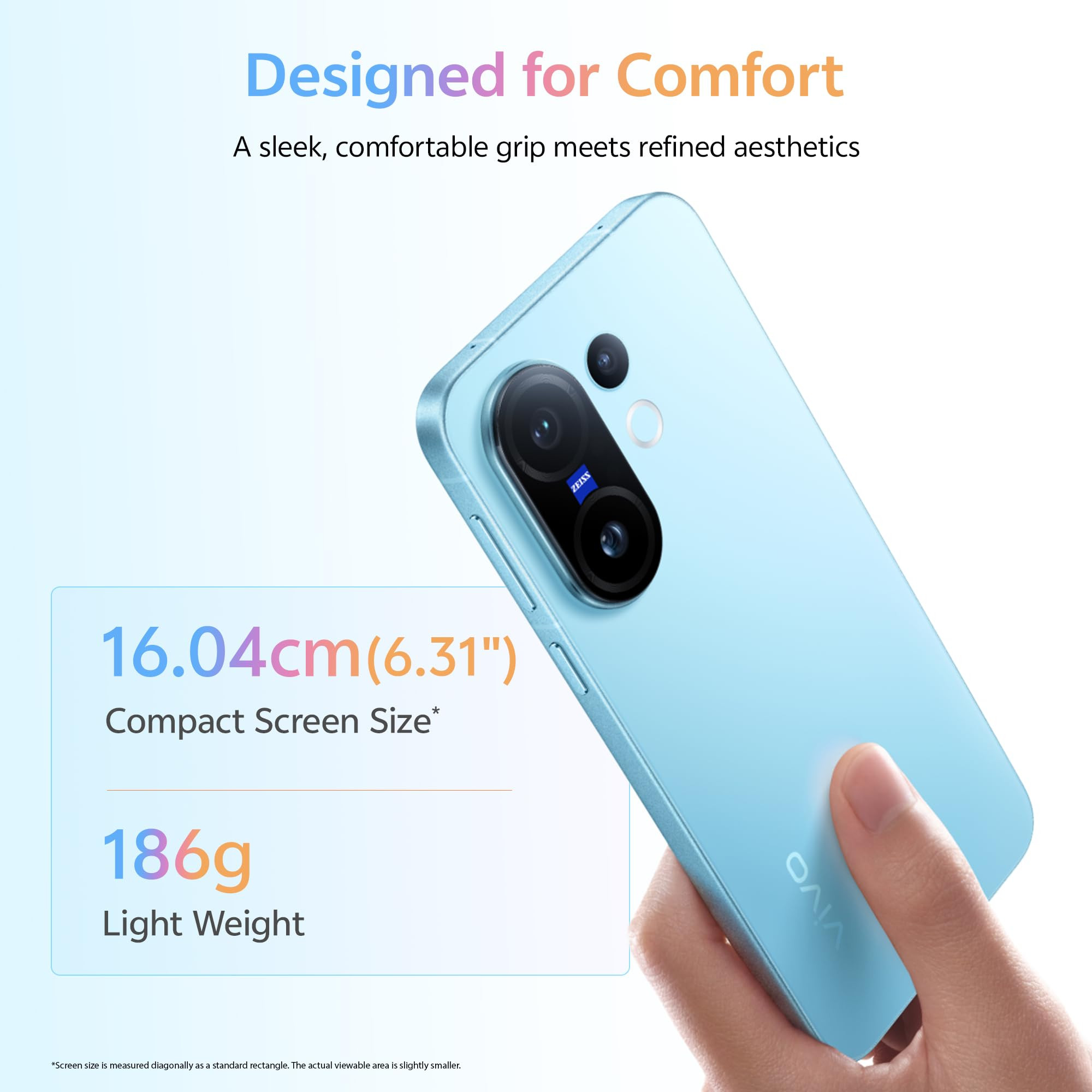 VIVO X200 FE 5G Frost Blue 16GB RAM 512GB Storage with No Cost EMIAdditional Exchange Offers