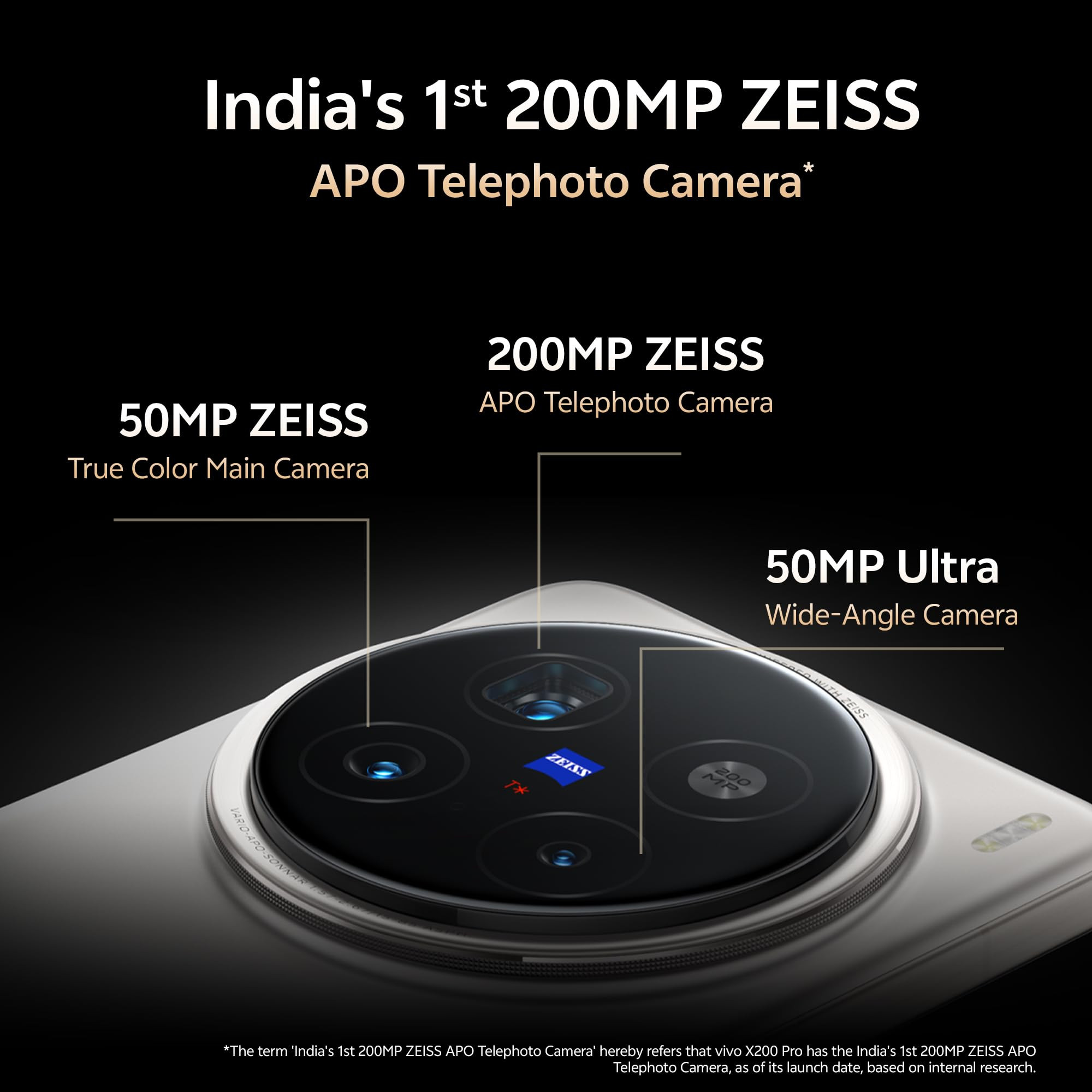 Vivo X200 Pro 5G Cosmos Black 16GB RAM 512GB Storage with No Cost EMIAdditional Exchange Offers