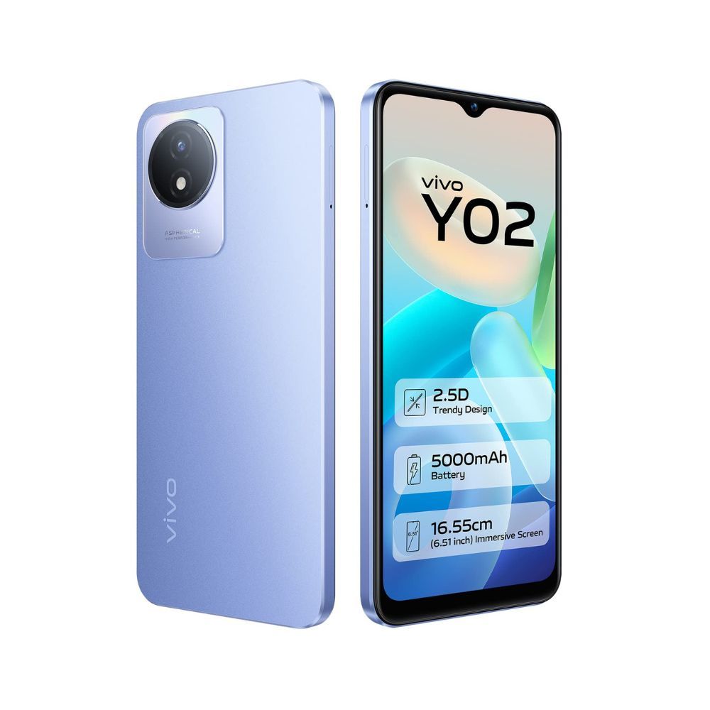 Vivo Y02 (blue, 3GB RAM, 32GB Storage)