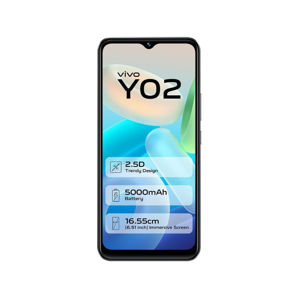 Vivo Y02 (Cosmic Grey, 3GB RAM, 32GB Storage)