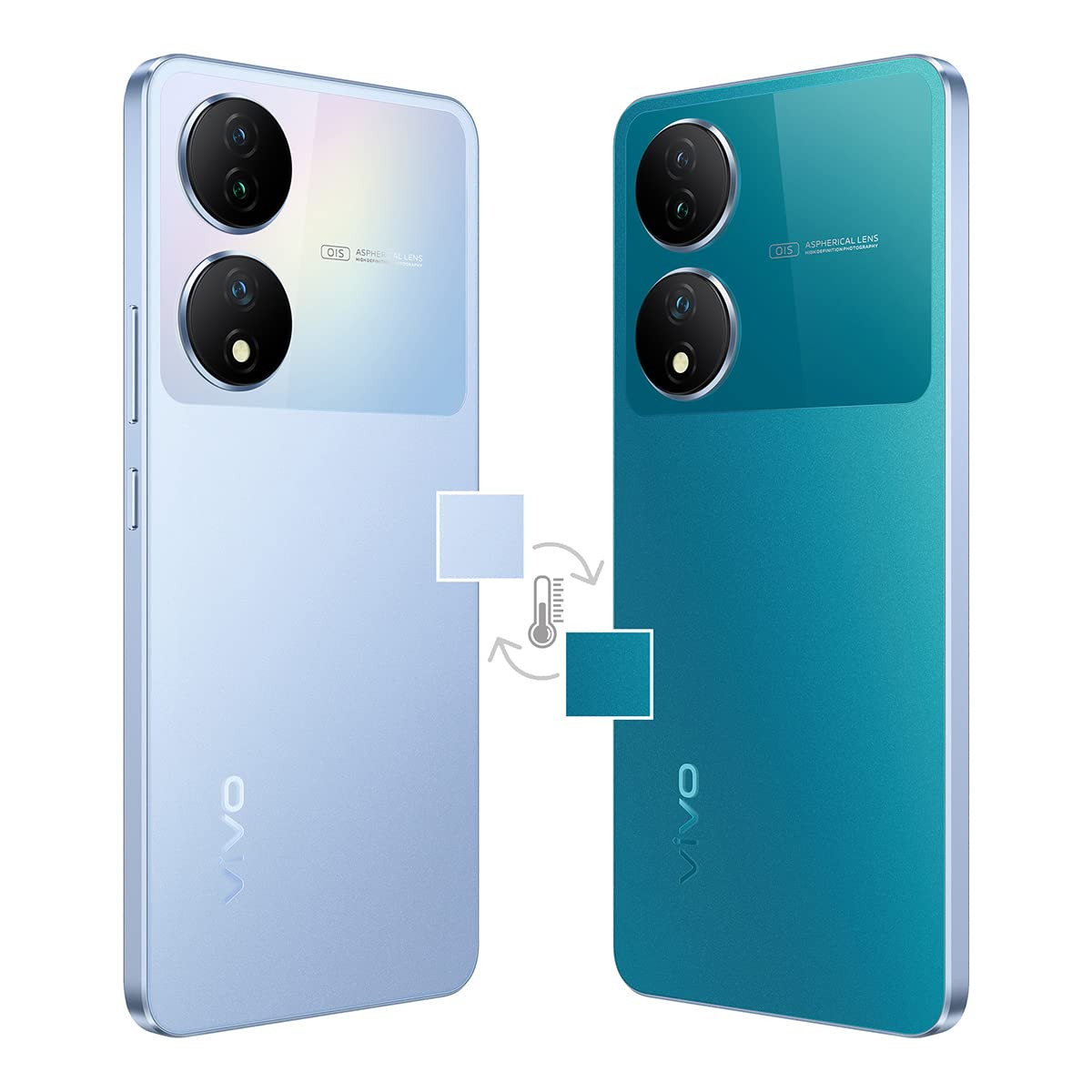 Vivo Y100 5G Pacific Blue 8GB RAM 128GB Storage with No Cost EMIAdditional Exchange Offers