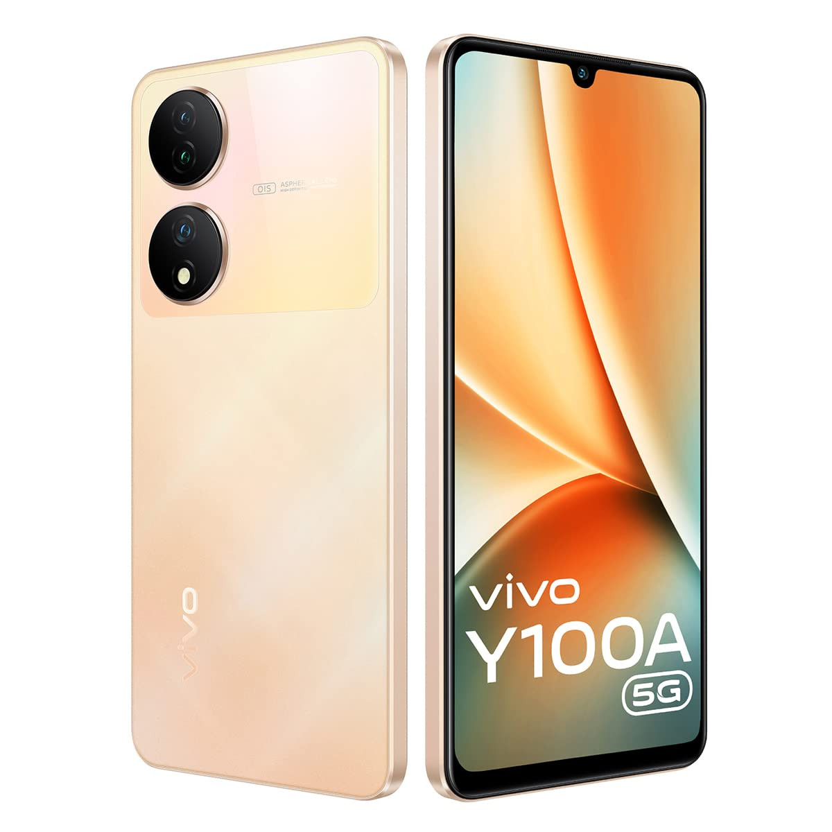 Vivo Y100A 5G Twilight Gold 8GB RAM 256GB Storage with No Cost EMIAdditional Exchange Offers