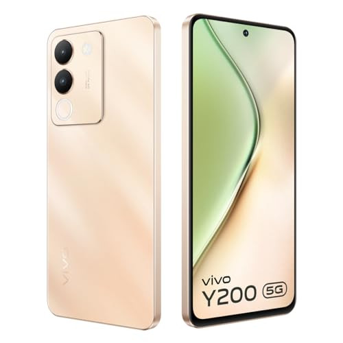 Vivo Y200 5G Desert Gold 8GB RAM 256GB Storage with No Cost EMIAdditional Exchange Offers