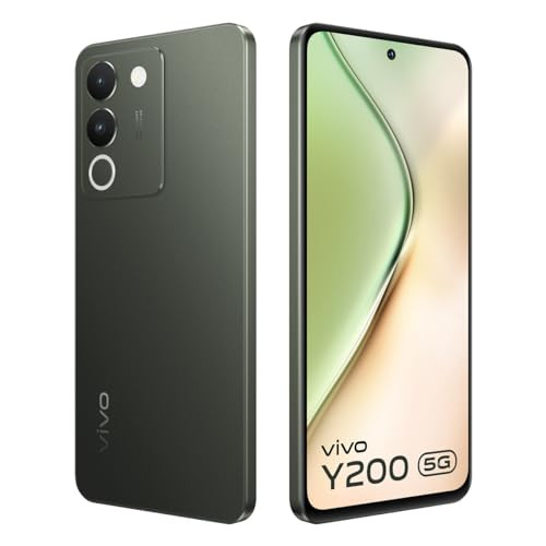 Vivo Y200 5G Mobile Jungle Green 8GB RAM 256GB Storage with No Cost EMIAdditional Exchange Offers