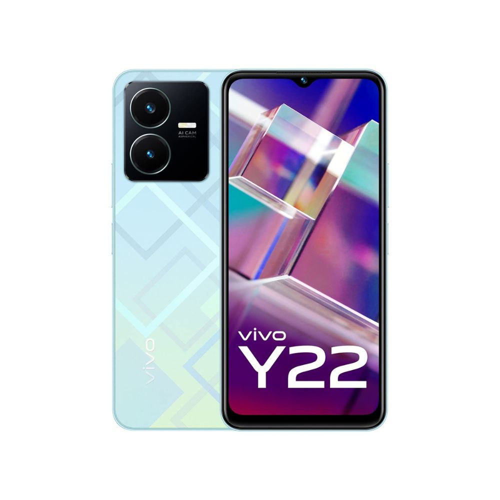 Vivo Y22 (Metaverse Green, 4GB RAM, 64GB Storage)