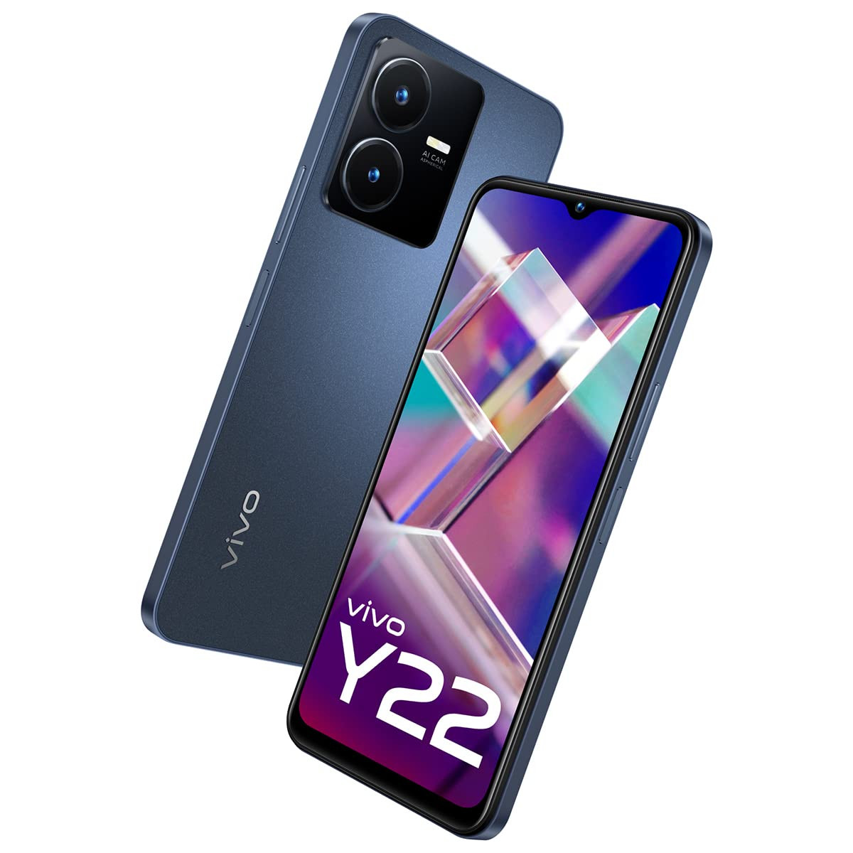 Vivo Y22 Starlit Blue 4GB RAM 128GB Storage with No Cost EMIAdditional Exchange Offers