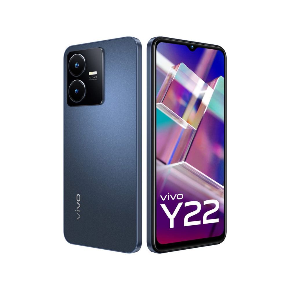 vivo Y22 (Starlit Blue, 4GB RAM, 64GB Storage) with No Cost EMI/Additional Exchange Offers