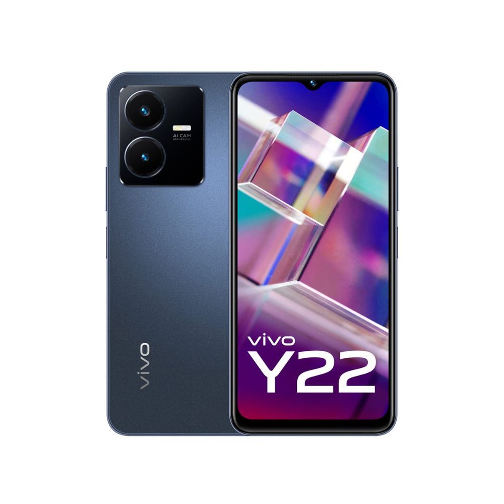 vivo Y22 (Starlit Blue, 4GB RAM, 64GB Storage) with No Cost EMI/Additional Exchange Offers