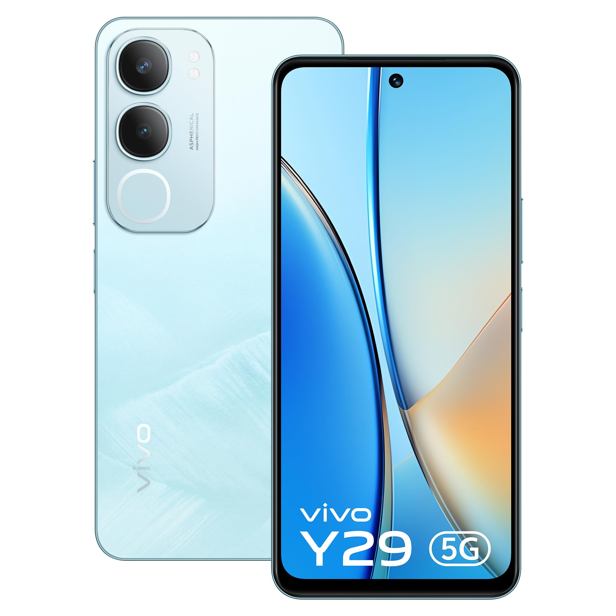 Vivo Y29 5G Glacier Blue 4GB RAM 128GB Storage with No Cost EMIAdditional Exchange Offers