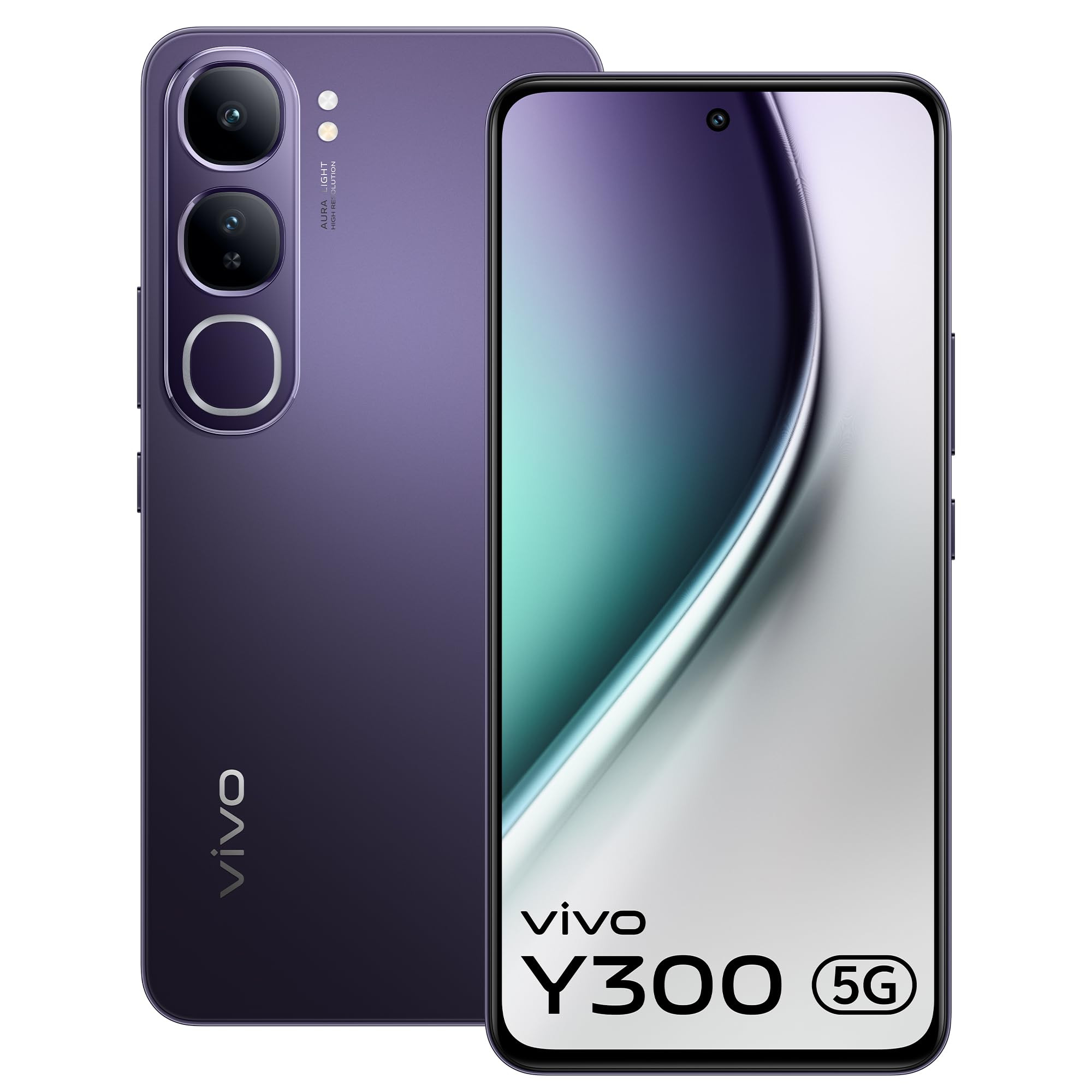 Vivo Y300 5G Phantom Purple 8GB RAM 128GB Storage with No Cost EMIAdditional Exchange Offers