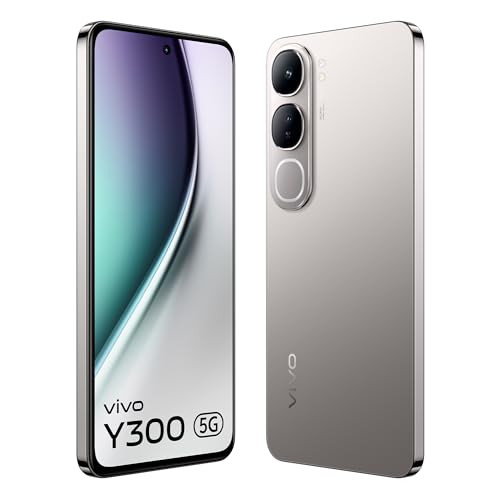 Vivo Y300 5G Titanium Silver 8GB RAM 128GB Storage with No Cost EMIAdditional Exchange Offers