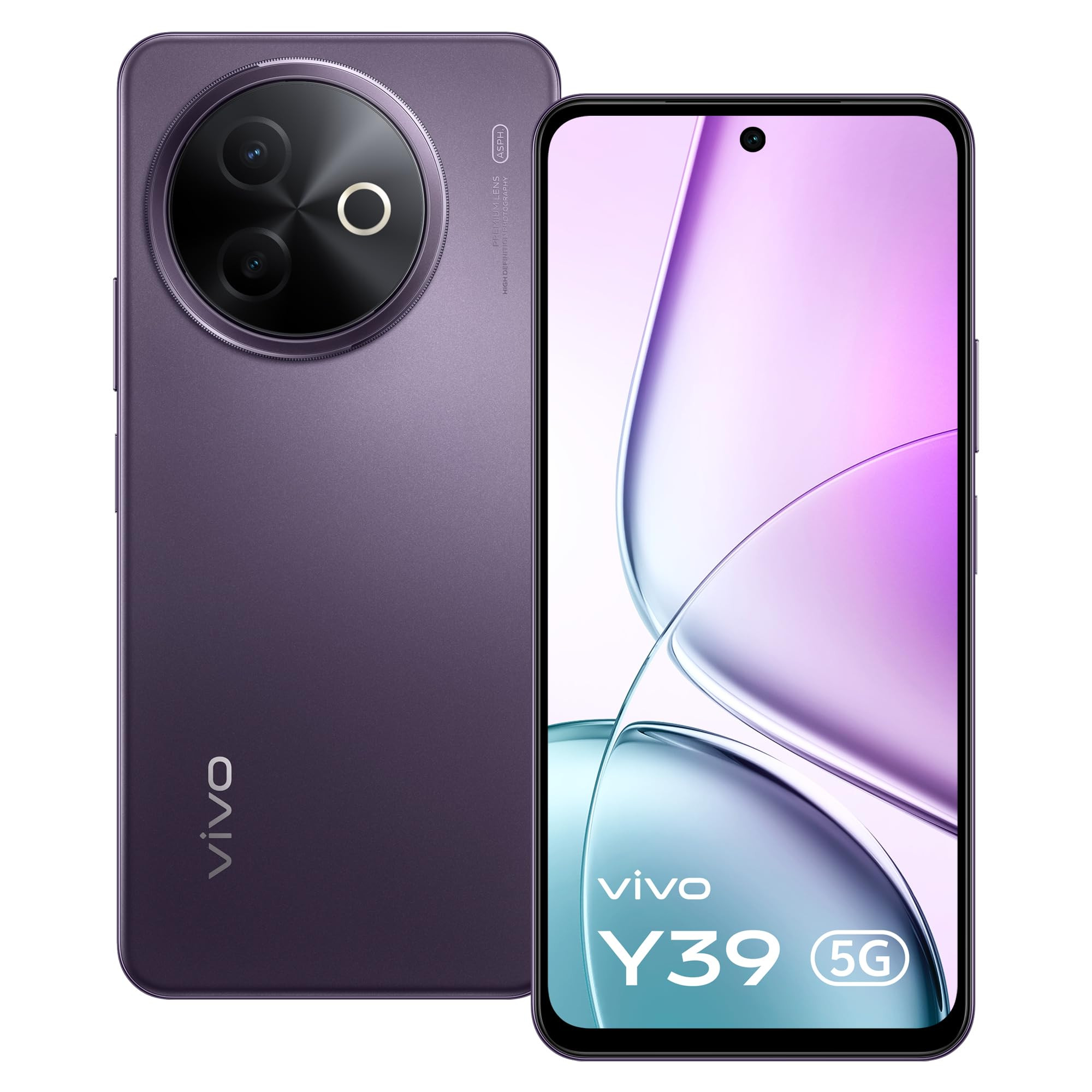 Vivo Y39 5G Lotus Purple 8GB RAM 128GB Storage with No Cost EMIAdditional Exchange Offers