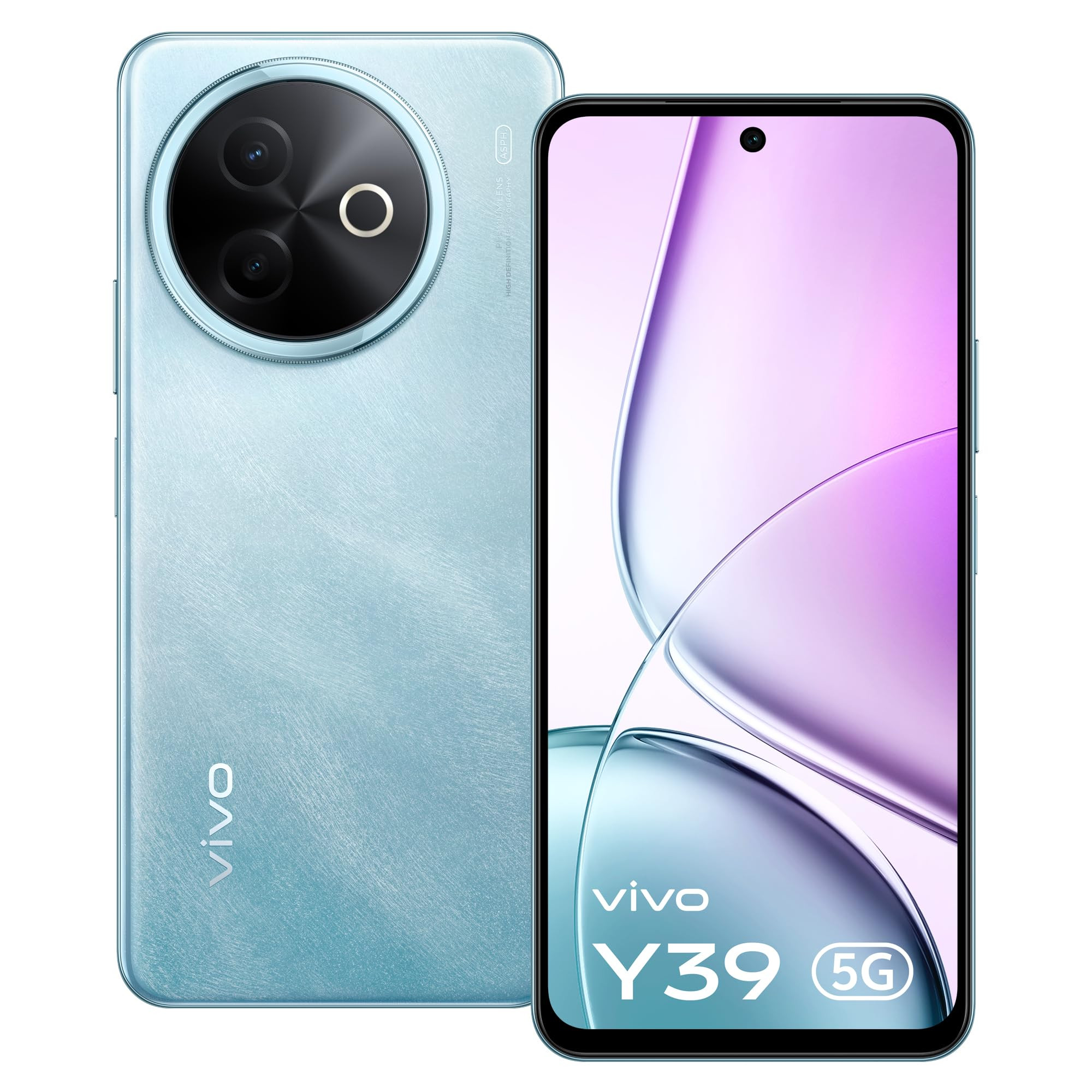 Vivo Y39 5G Ocean Blue 8GB RAM 128GB Storage with No Cost EMIAdditional Exchange Offers