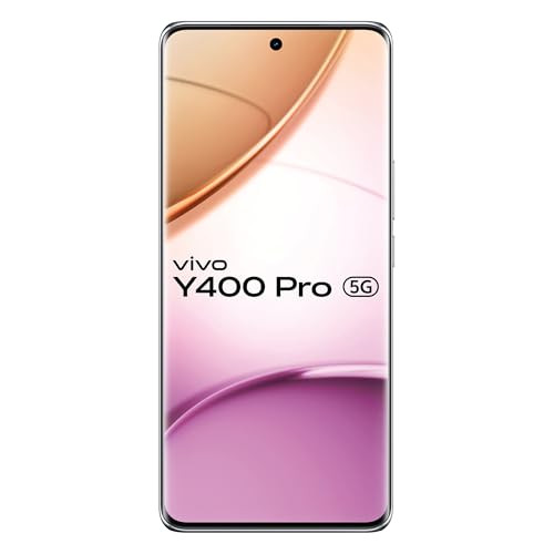 Vivo Y400 Pro 5G Freestyle White 8GB RAM 128GB Storage with No Cost EMIAdditional Exchange Offers