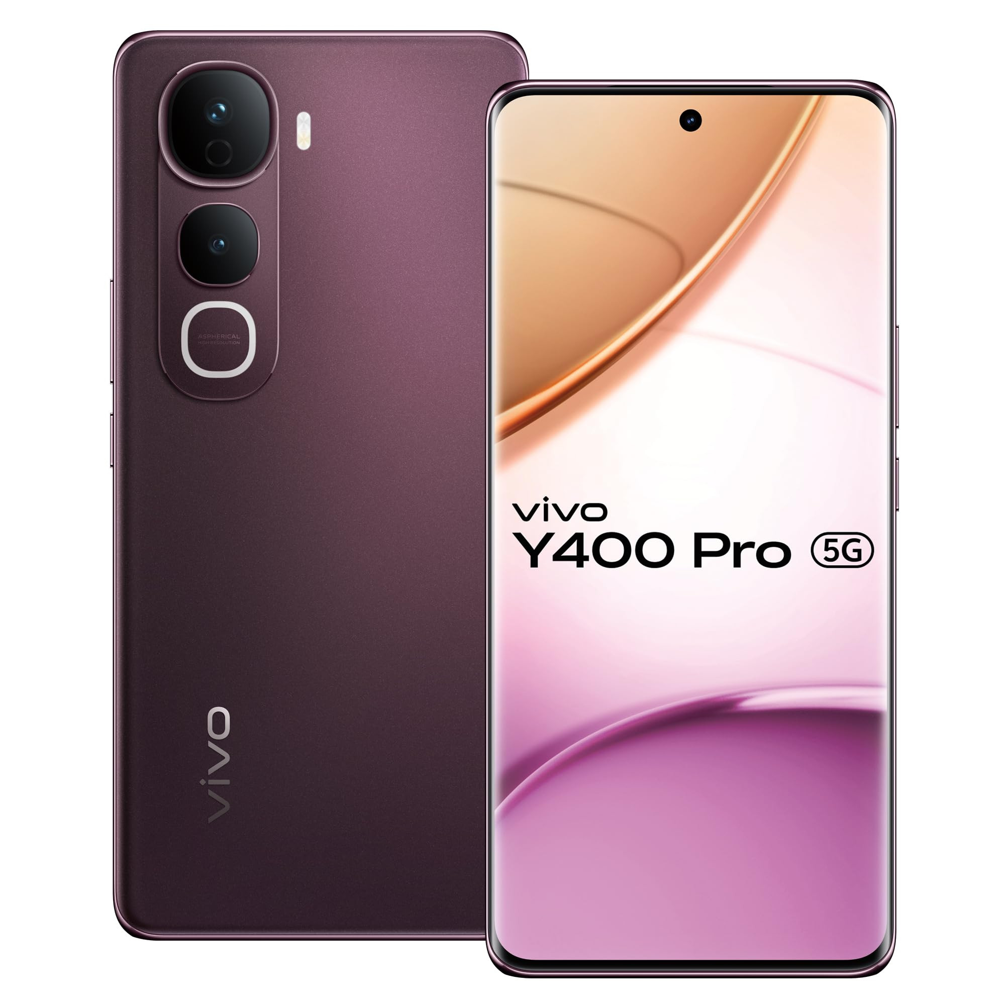 Vivo Y400 Pro 5G Nebula Purple 8GB RAM 128GB Storage with No Cost EMIAdditional Exchange Offers