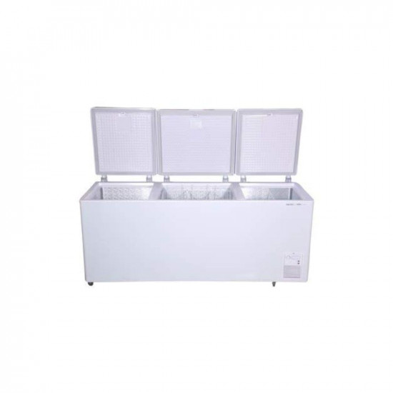 Voltas 600TD CF Metal Top Plastic Top Door Chest Freezer, 600 Liters, White