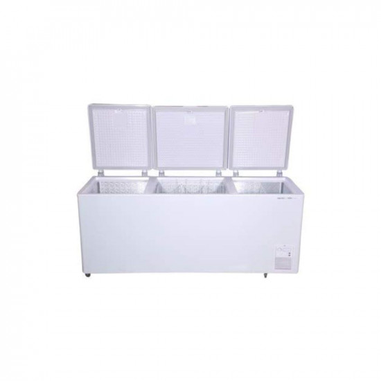 Voltas 600TD CF Metal Top Plastic Top Door Chest Freezer, 600 Liters, White