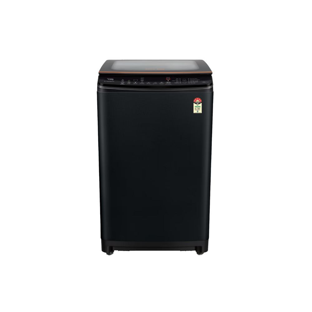 Voltas Beko 6.5 kg 5 Star Fully Automatic Top Load Washing Machine (WTL65VPBGX, Silent Inverter Motor, Black)