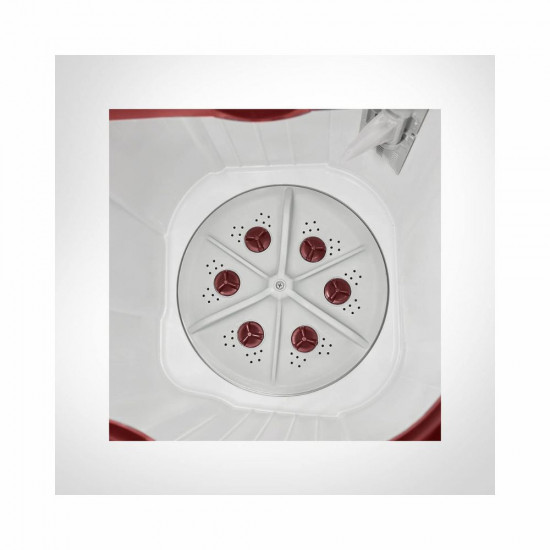 Voltas beko 7 2 kg Semi Automatic twin tub Washing machine WTT72 Burgundy