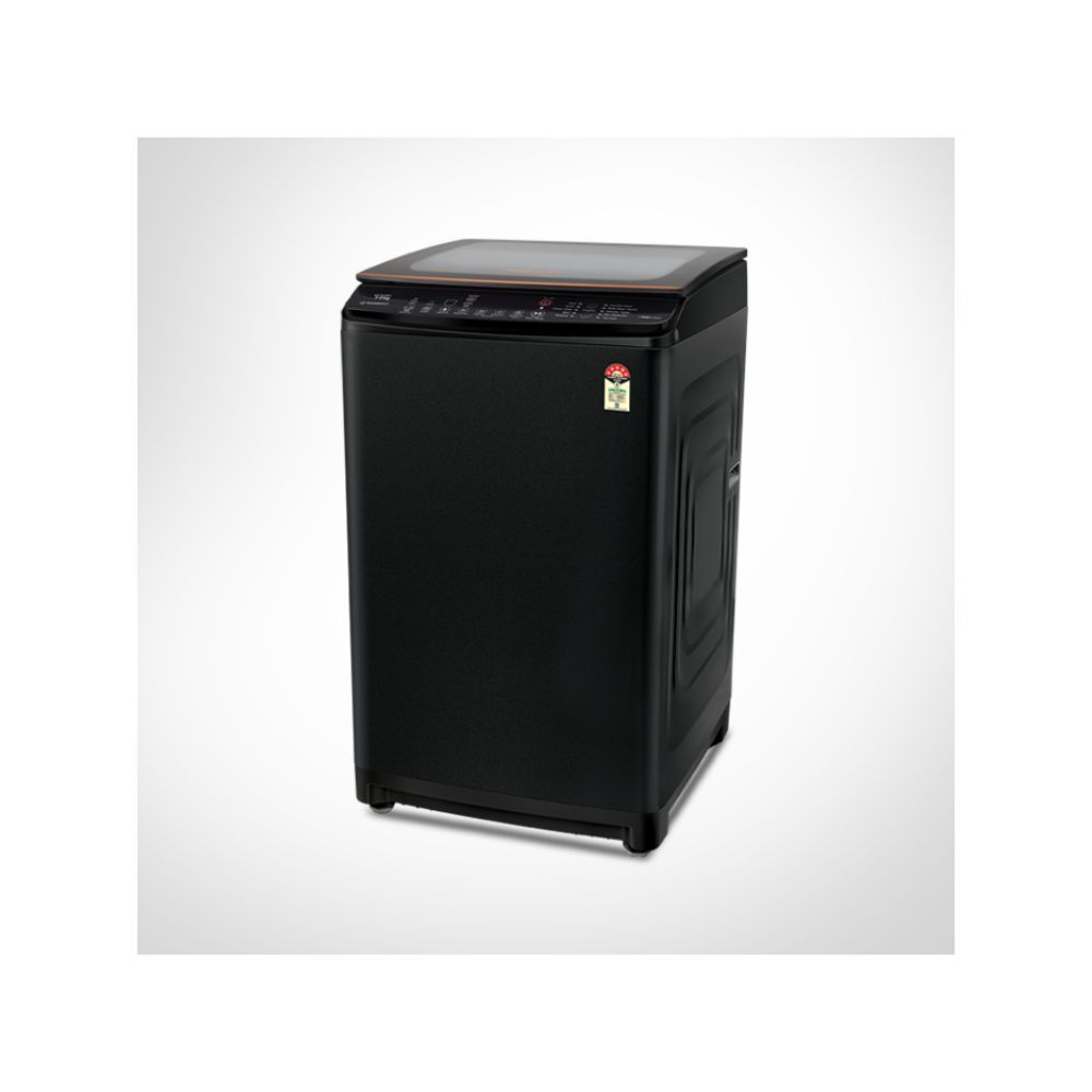 Voltas Beko 7 Kg 5 Star Fully Automatic Top Load Washing Machine (WTL70VPBGF, Aqua Wave Drum, Black)