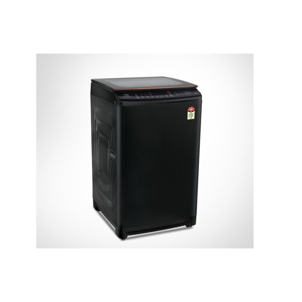 Voltas Beko 7 Kg 5 Star Fully Automatic Top Load Washing Machine (WTL70VPBGF, Aqua Wave Drum, Black)