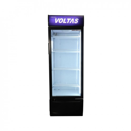 Voltas VC320 Visi Cooler Plastic Single Door, 320 Liters, Black