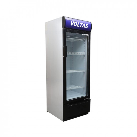 Voltas VC320 Visi Cooler Plastic Single Door, 320 Liters, Black