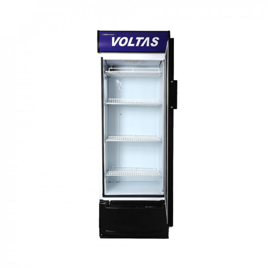 Voltas VC320 Visi Cooler Plastic Single Door, 320 Liters, Black